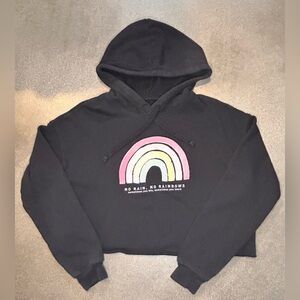 Cropped jiu jitsu brand hoodie